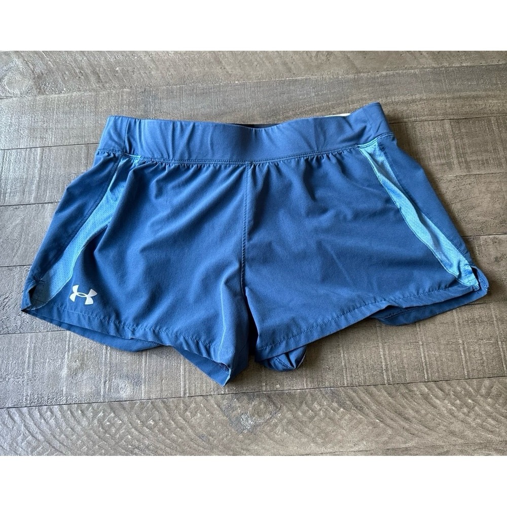 Under Armour Women's Blue 3" Speed Pocket Running Shorts Size Large